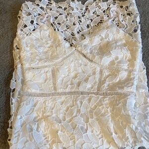 Summer white lace dress